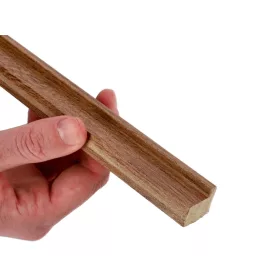   Záróelem fa hatású hangszigetelő filc lamella falburkolathoz (260cmx2cmx1,5 cm) - bronz tölgy