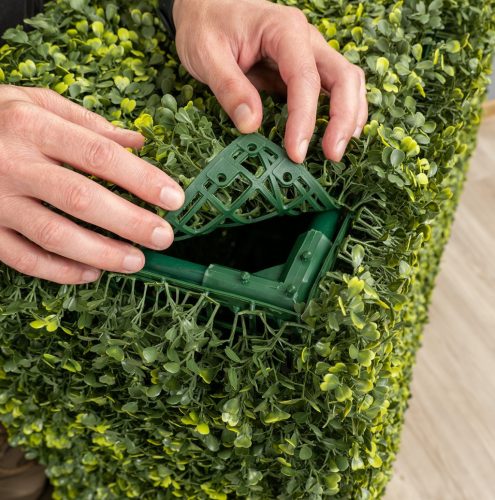 Természetes Hatású Térelválasztó Mű Sövényfal 1x1m - Cserje