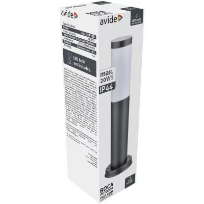 BOCA kerti állólámpa 45cm, E27 foglalat, Antracit