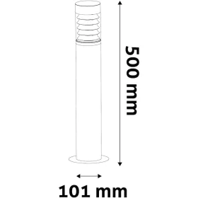 DELMAR kültéri állólámpa 40cm, E27 foglalat, Antracit
