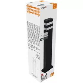   JOLLA kerti állólámpa 50cm LED, természetes fehér, Fekete