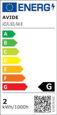 SOLANA kültéri állólámpa 50cm LED, 1.5W, 4000K, Fekete