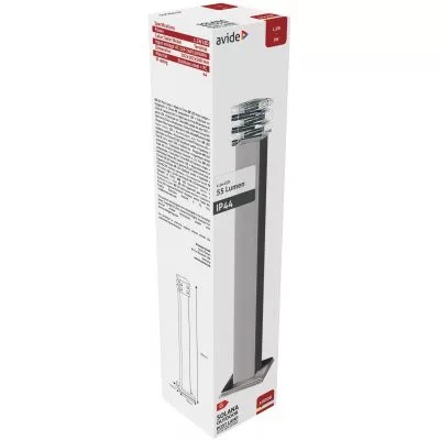 SOLANA kültéri állólámpa 50cm LED, 1.5W, 3000K, Szatén Nikkel