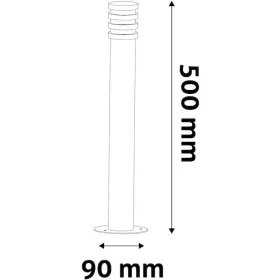 SUNSET kültéri állólámpa 50cm LED, 1.5W, 3000K, Fekete