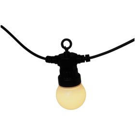   Sorolható kültéri fényfüzér 5m, 10db meleg fehér fényforrás