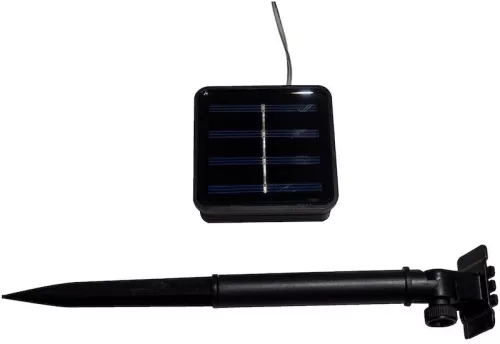 Napelemes fényfüzér 5m, 10db meleg fehér MicroLED