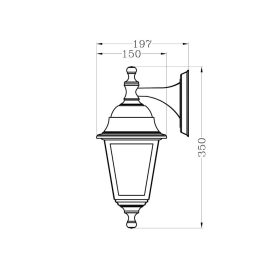 BLAKE-D kültéri falikar E27 foglalat IP44