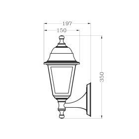 BLAKE-U kültéri falikar E27 foglalat IP44