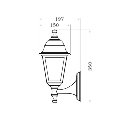 BLAKE-U kültéri falikar E27 foglalat IP44