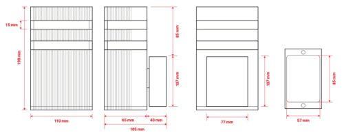 Kültéri fali lámpa szürke 1xGU10 – INEZ