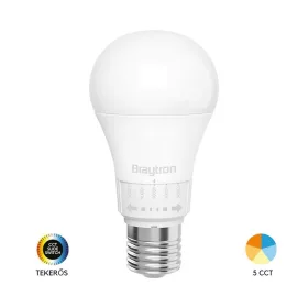 Braytron Premium E27 LED izzó 8.5W teljesítménnyel és 5 állítható színhőmérséklettel
