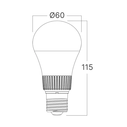 Braytron Premium E27 LED izzó 10.5W teljesítménnyel és 5 állítható színhőmérséklettel