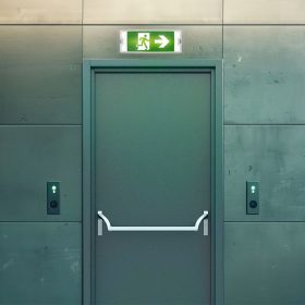 Braytron BRY-EXIT LED vészvilágító és kijáratjelző lámpa, IP54-es védettséggel és 2 óra üzemidővel.