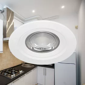 Braytron hófehér, kerek IP54 vízálló beépíthető LED spotlámpa fürdőszobába