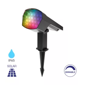   SPIKE Napelemes RGB Kerti Lámpa Leszúrható és Falra Szerelhető 12W 3000K/6500K (CCT) IP65, Dimmelhető - BRAYTRON