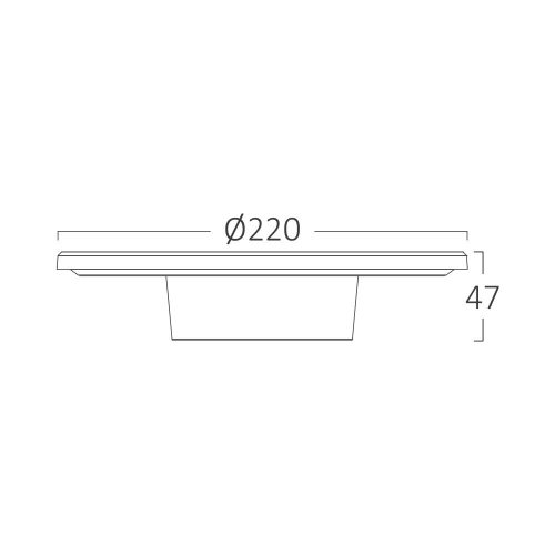 PALERMO modern, fekete, IP65 vízálló fali lámpa "halo" effektussal és CCT fehér fénnyel 12W 22cm