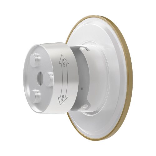 PALERMO modern, arany színű, IP65 vízálló fali lámpa "halo" effektussal és CCT fehér fénnyel 12W