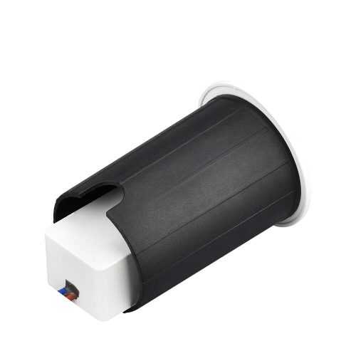 VECTOR modern, fehér, kerek, falon kívüli LED lépcsővilágító IP65 védelemmel