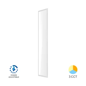 Braytron 120x30 cm-es LED panel állítható teljesítménnyel és színnel, fehér kerettel