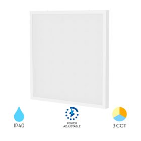 Falon kívüli készre szerelt Braytron 60x60 cm LED panel beépített kerettel és IP40 bogármentes védelemmel