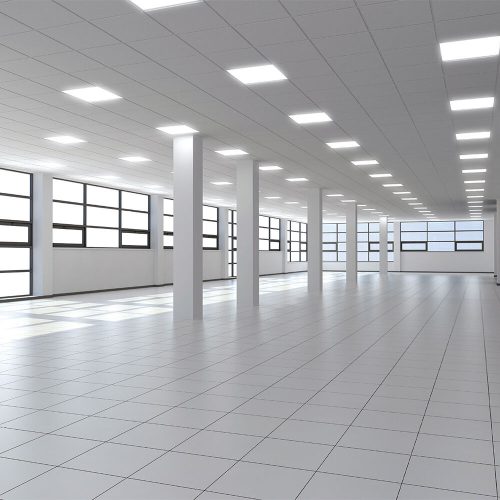 Braytron 60x60 cm-es LED panel állítható teljesítménnyel és színnel, fehér kerettel