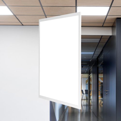 Braytron 60x60 cm-es LED panel állítható teljesítménnyel és színnel, fehér kerettel