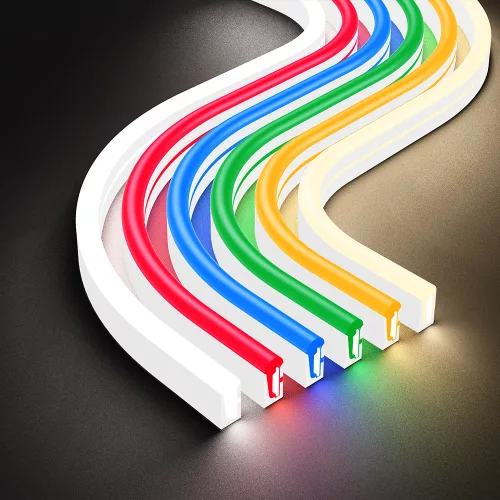 Neon Flex LED szalag 220V 6W/m Hideg fehér 6500K 350lm/m 8x16mm