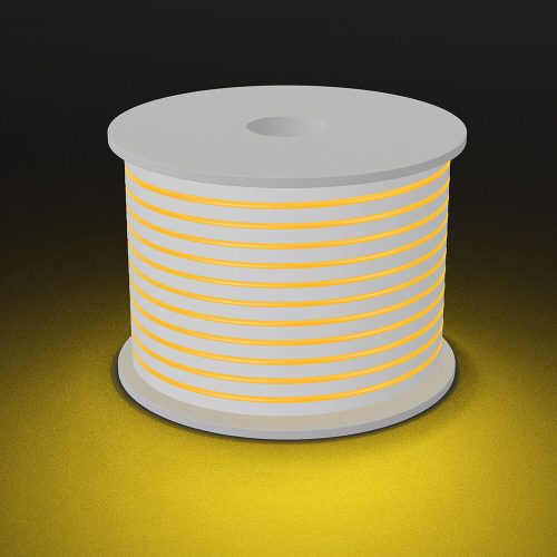 Neon Flex LED szalag 220V 6W/m Borostyán 350lm/m 8x16mm - Braytron