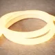 Braytron BS02-00020 EcoLine D14 220V-os körkeresztmetszetű kültéri IP65 vízálló LED fénykábel 360 fokos meleg fehér fénnyel