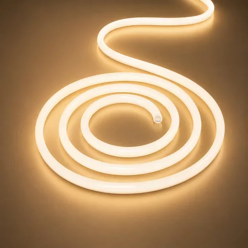 Braytron BS02-00020 EcoLine D14 220V-os körkeresztmetszetű kültéri IP65 vízálló LED fénykábel 360 fokos meleg fehér fénnyel