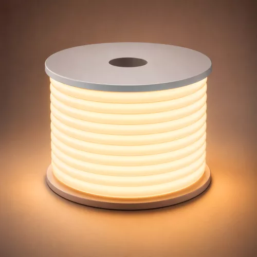 Braytron BS02-00020 EcoLine D14 220V-os körkeresztmetszetű kültéri IP65 vízálló LED fénykábel 360 fokos meleg fehér fénnyel