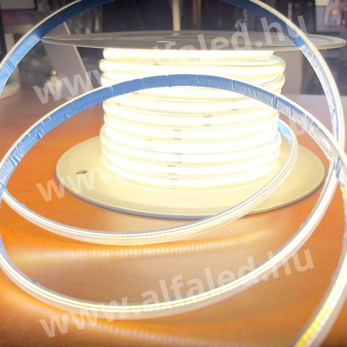 COBLINE COB LED szalag 220V, 4000K Természetes fehér, 12W/m, 1250lm/m 360LED/m, 10mm, IP65 - Braytron