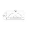 COBLINE COB LED szalag 220V, 4000K Természetes fehér, 12W/m, 1250lm/m 360LED/m, 10mm, IP65 - Braytron