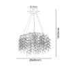 Luxus függő kristály csillár Ø60cm 9xG9