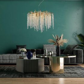 Luxury függő kristály csillár Ø60cm 9xG9