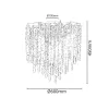 Luxury kristály csillár Ø60cm 9xG9