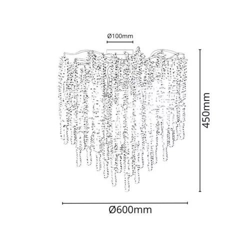 Luxury kristály csillár Ø60cm 9xG9