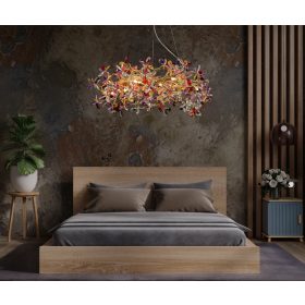   Luxury FLOW mennyezeti kristály függő csillár Ø80cm 12xG9