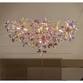 Luxury FLOW mennyezeti kristály csillár Ø80cm 12xG9