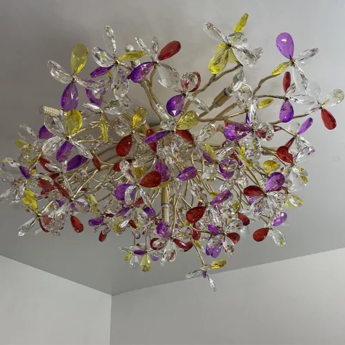 Luxury FLOW mennyezeti kristály csillár Ø80cm 12xG9