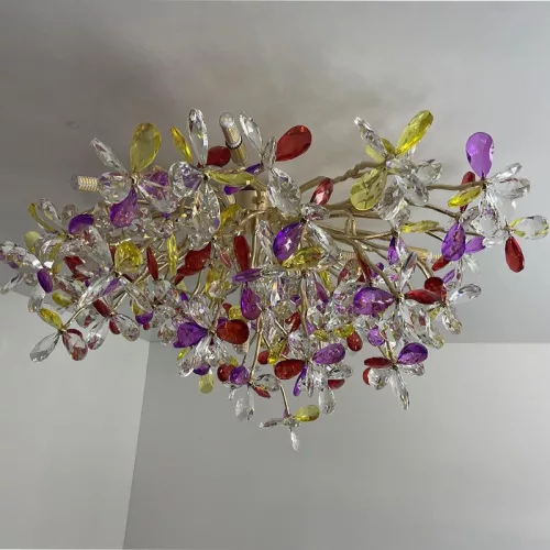 Luxury FLOW mennyezeti kristály csillár Ø80cm 12xG9