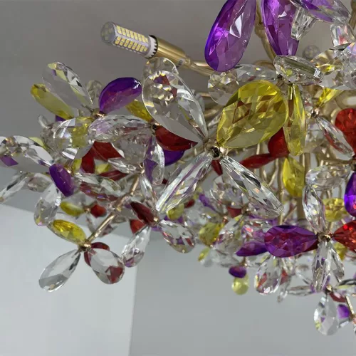 Luxury FLOW mennyezeti kristály csillár Ø80cm 12xG9