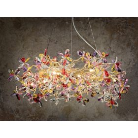   Luxury FLOW mennyezeti kristály függő csillár Ø80cm 12xG9