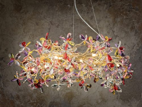 Luxury FLOW mennyezeti kristály függő csillár Ø80cm 12xG9