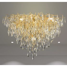 Luxury mennyezeti kristály csillár Ø80cm 12xG9