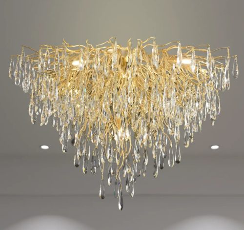 Luxury mennyezeti kristály csillár Ø80cm 12xG9