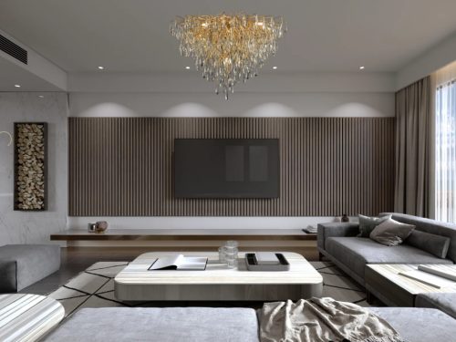 Luxury mennyezeti kristály csillár Ø80cm 12xG9