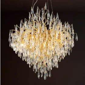 Luxury mennyezeti függő kristály csillár Ø80cm 12xG9