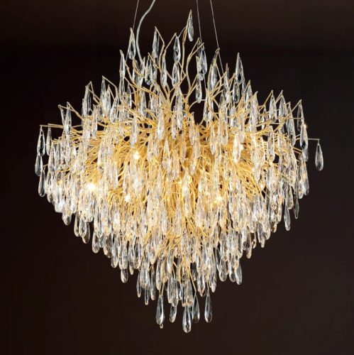 Luxury mennyezeti függő kristály csillár Ø80cm 12xG9