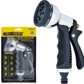 Crownman Fém Locsólófej (8 funkciós)